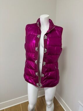 NWT Glamourpuss Vest BARBIE pink  fuchsia so cute! Size L